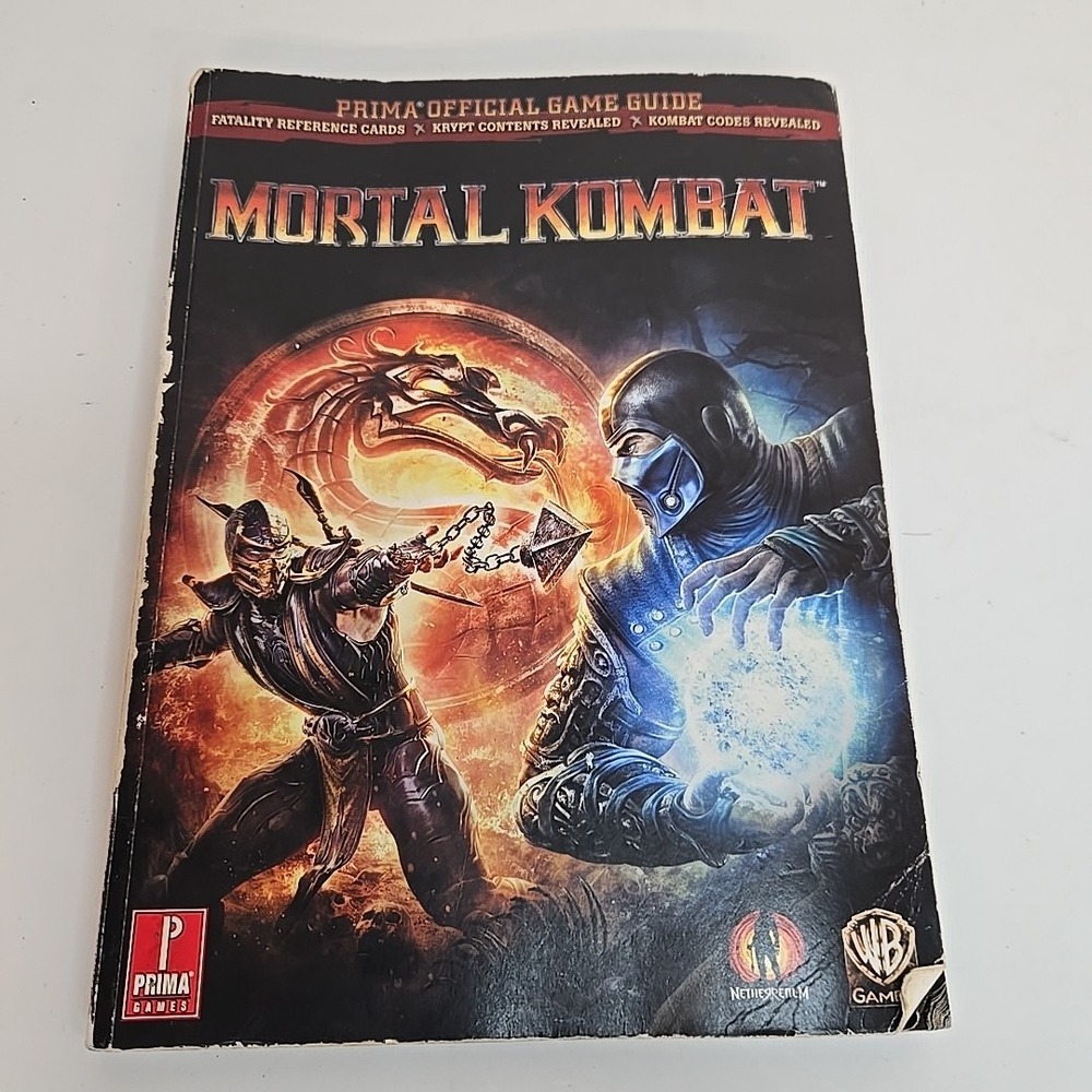 Mortal kombat 9 Prima Official‎ Strategy Guide PS3 XBOX 360 with Fatality Cards